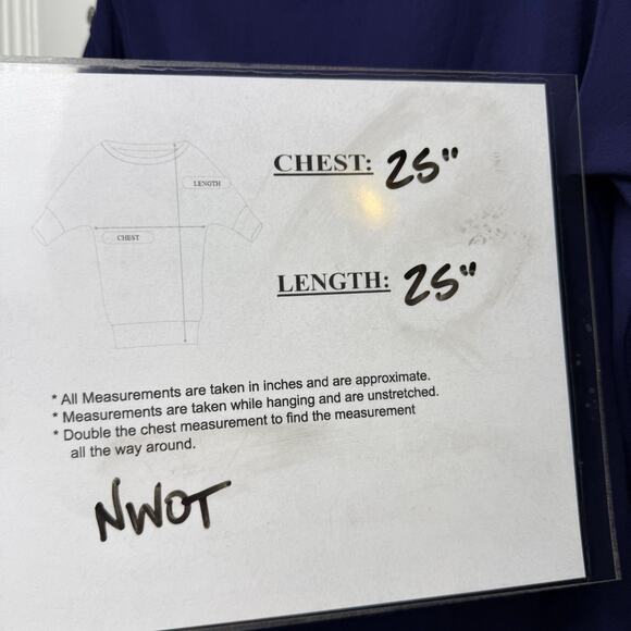 QVC BEAUTIFUL Lawrence Zarian Asymmetric Boatneck Top Womens Medium Blue NWOT - Picture 7 of 9